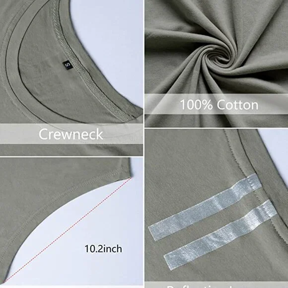 3 Pack Men's Cotton Gym Tank Tops Workout Sleeveless （NEW) - Picture 9 of 16